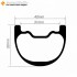 27.5er / 29er Carbon 40x32mm inner Width 31mm Tubeless Hookless Symetric MTB Down Hill  MTB Rim,E-Bike Rim
